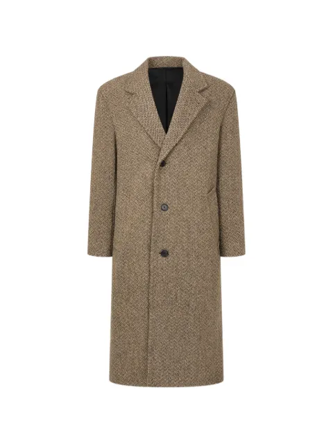 TOMBOY tweed single-breasted coat
