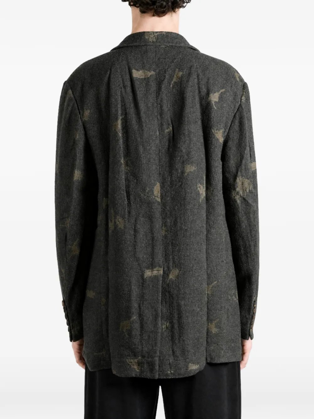 Ziggy Chen Blazer met enkele rij knopen Grijs
