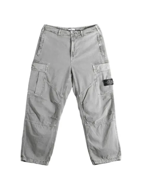 Stone Island pantalones cargo con parche del logo