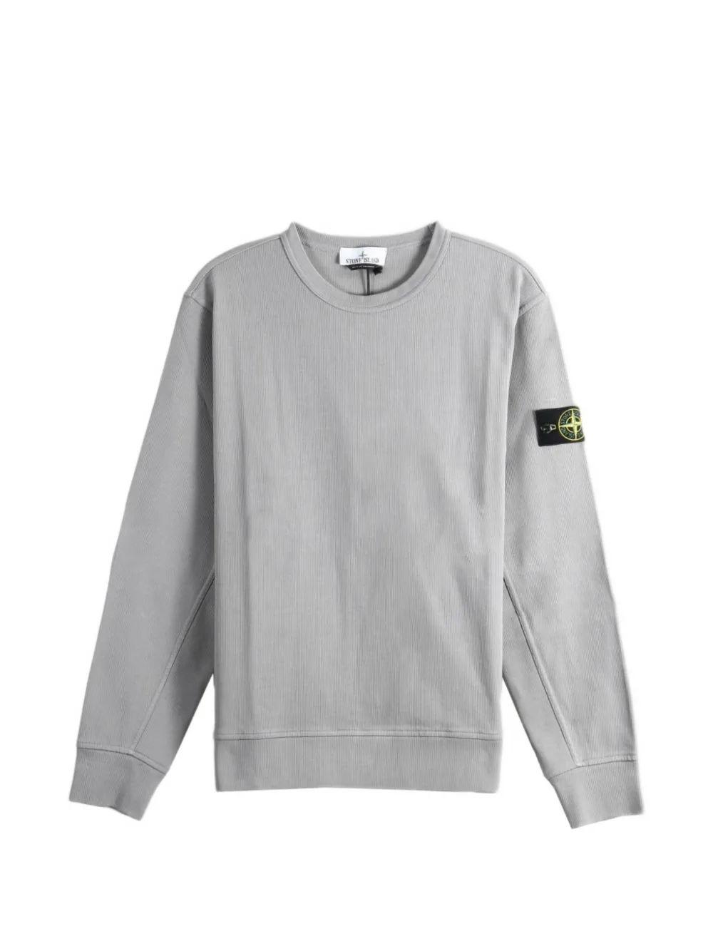 Stone Island 6100017 organic cotton interlock sweatshirt Grijs