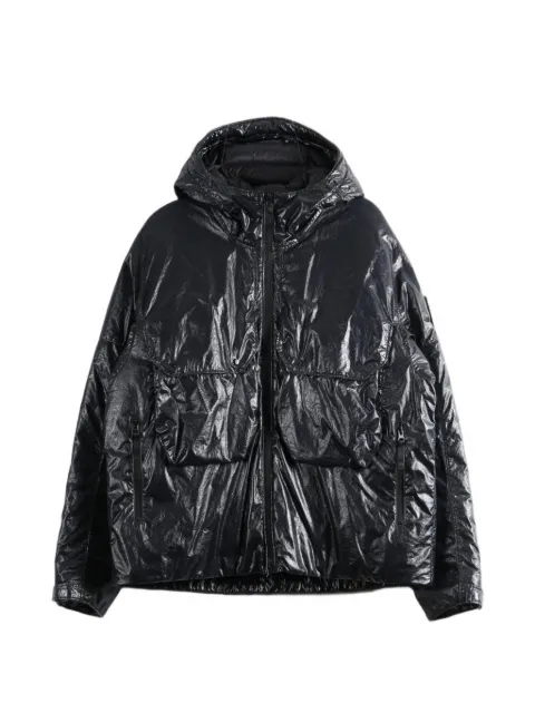 Stone Island 4100056 light-nylon 3L-TC hooded down jacket with water-resistant membrane