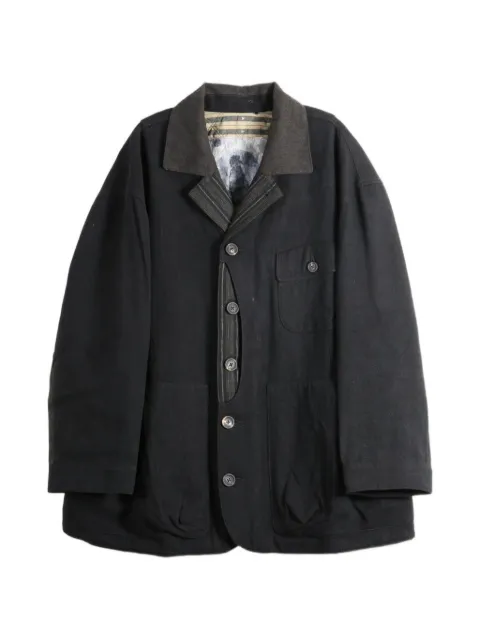Ziggy Chen layered-detail button-up jacket