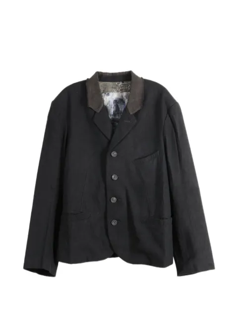 Ziggy Chen contrasting-collar blazer