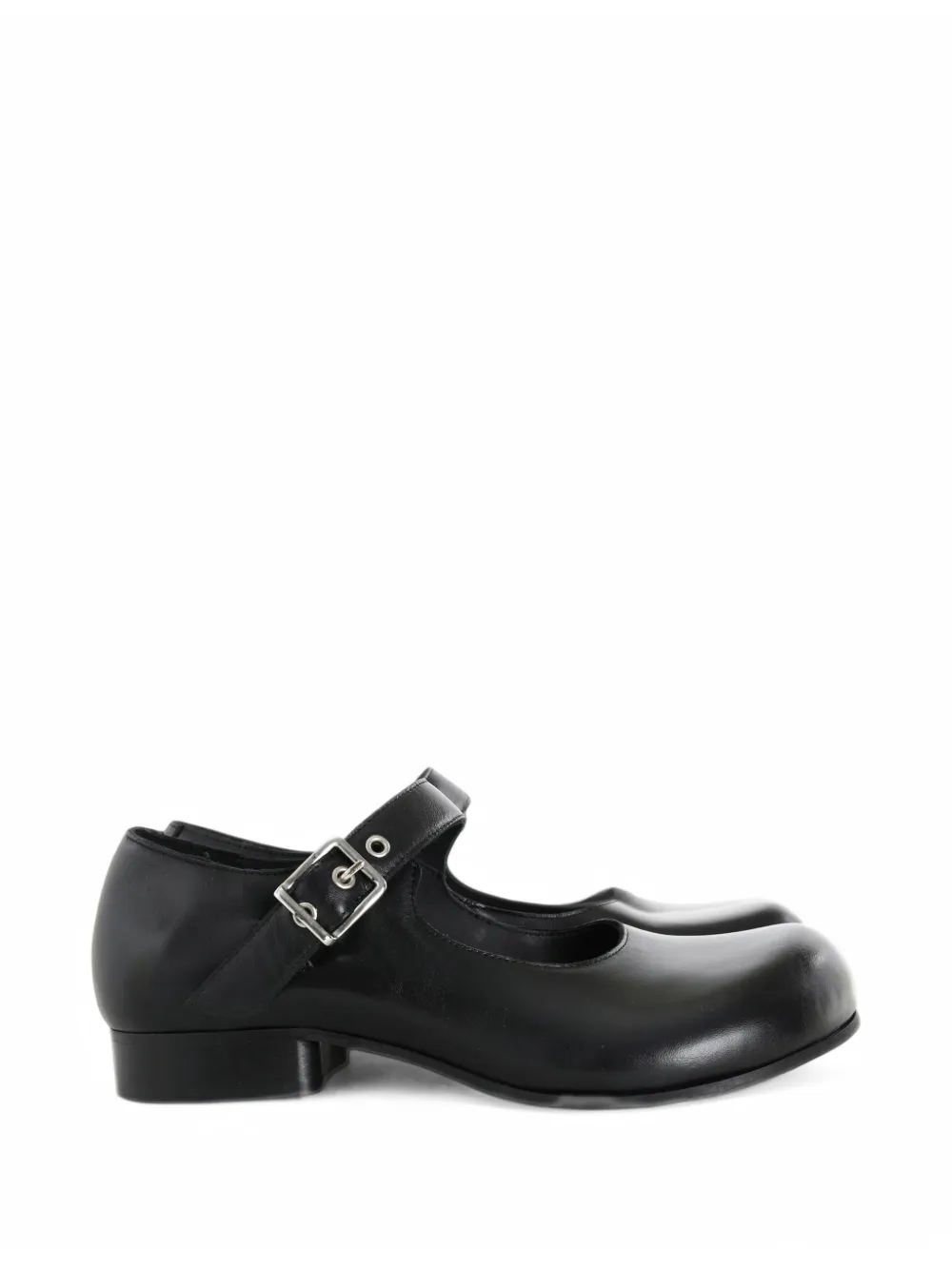 Comme Des Garçons x Phileo buckle-strap leather ballet flats - Nero