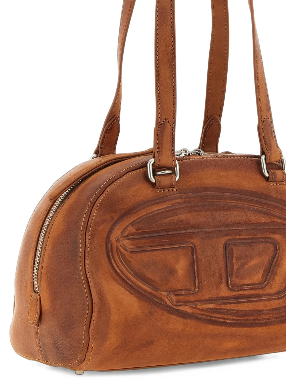 Diesel 1DR Dome shoulder bag Bruin