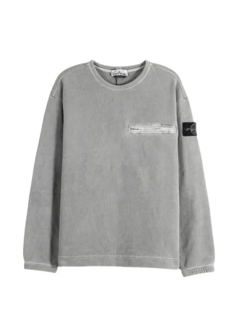 Stone Island 6100028 mineral dyed cotton fleece sweatshirt