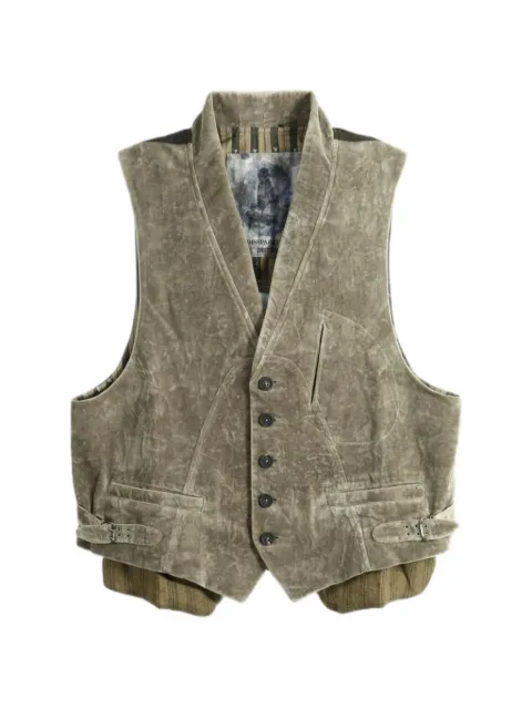 Ziggy Chen layered buckled waistcoat