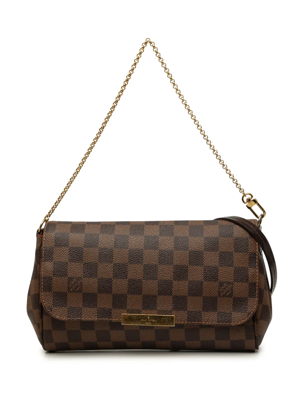 Louis Vuitton Pre-Owned 2014 Damier Ebene Favorite MM satchel - Brown