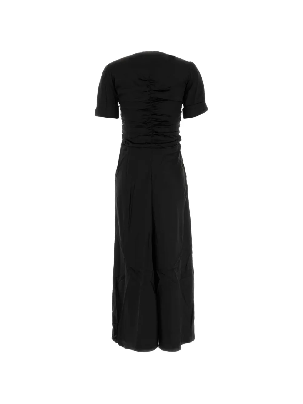 ISABEL MARANT Louane ruched maxi dress Zwart