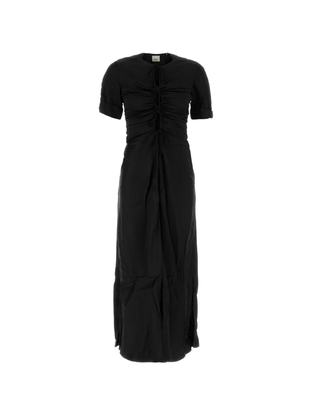 ISABEL MARANT Louane ruched maxi dress Zwart