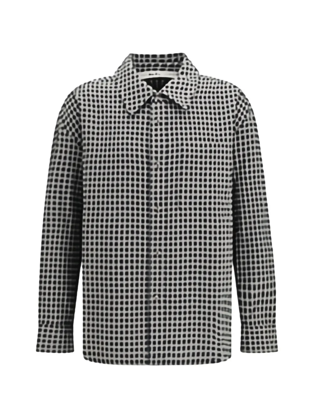 Séfr check-pattern flannel shirt - Grigio