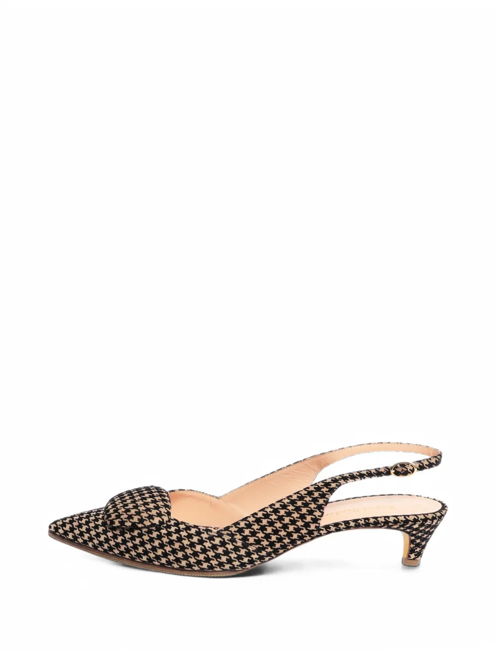 Rupert Sanderson houndstooth slingback pumps - Noir Rupert Sanderson houndstooth slingback pumps - Noir