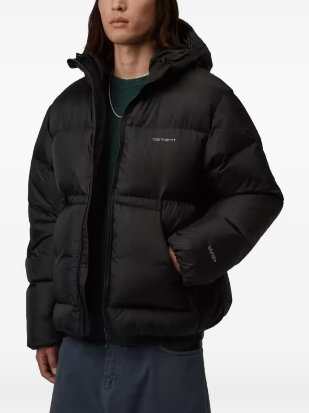 Carhartt WIP Ardon hooded puffer jacket Zwart