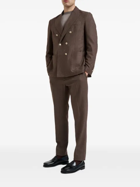 Eleventy double-breasted peak-lapels jacket