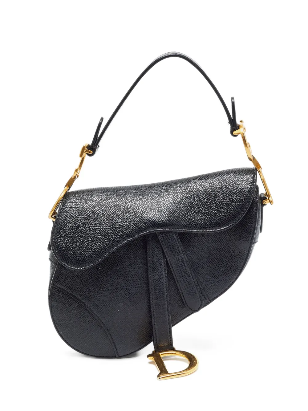 Christian Dior Pre-Owned 2021 mini Saddle leather shoulder bag - Nero