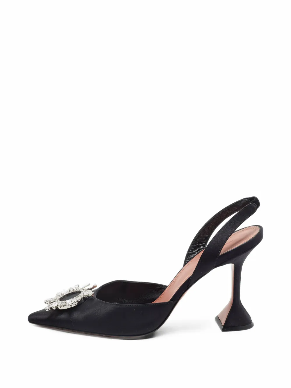 Amina Muaddi slingback pumps - Schwarz