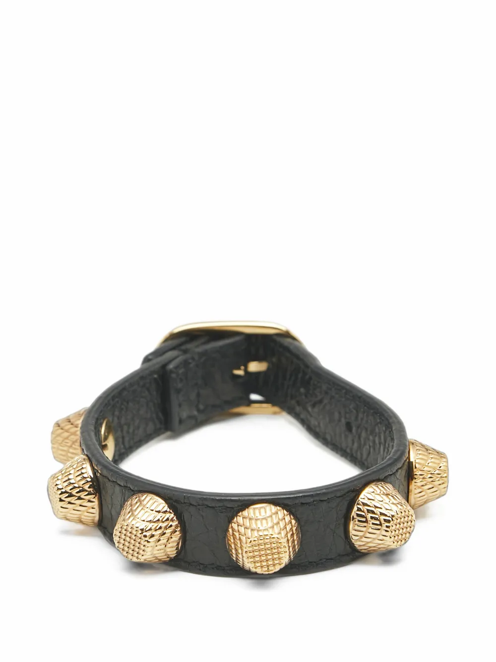 Balenciaga Pre-Owned Arena leather studded bracelet - Nero