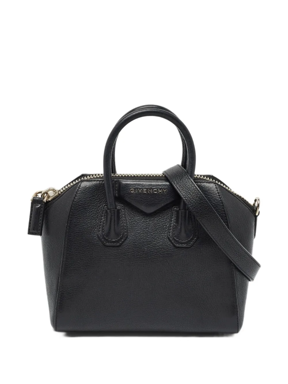 Givenchy Pre-Owned mini Antigona leather satchel bag - Nero