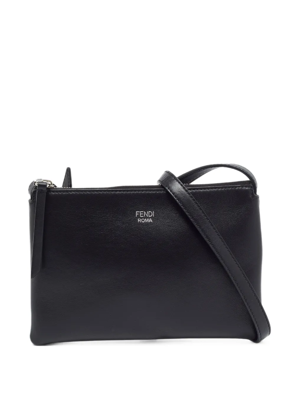 Fendi Pre-Owned 2025 mini leather cross-body bag - Black