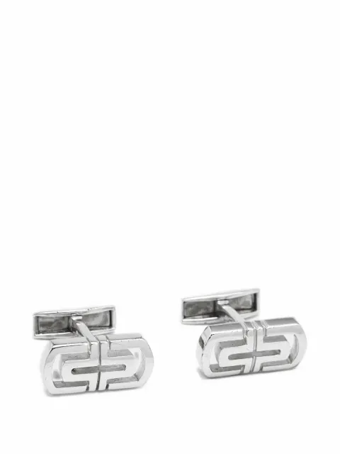 Bvlgari Pre-Owned Parentesi sterling silver cufflinks
