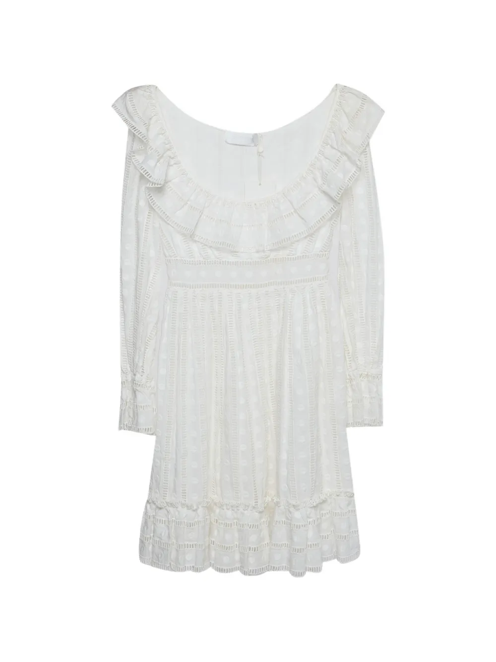 ZIMMERMANN Melody broderie-anglaise mini dress - Bianco