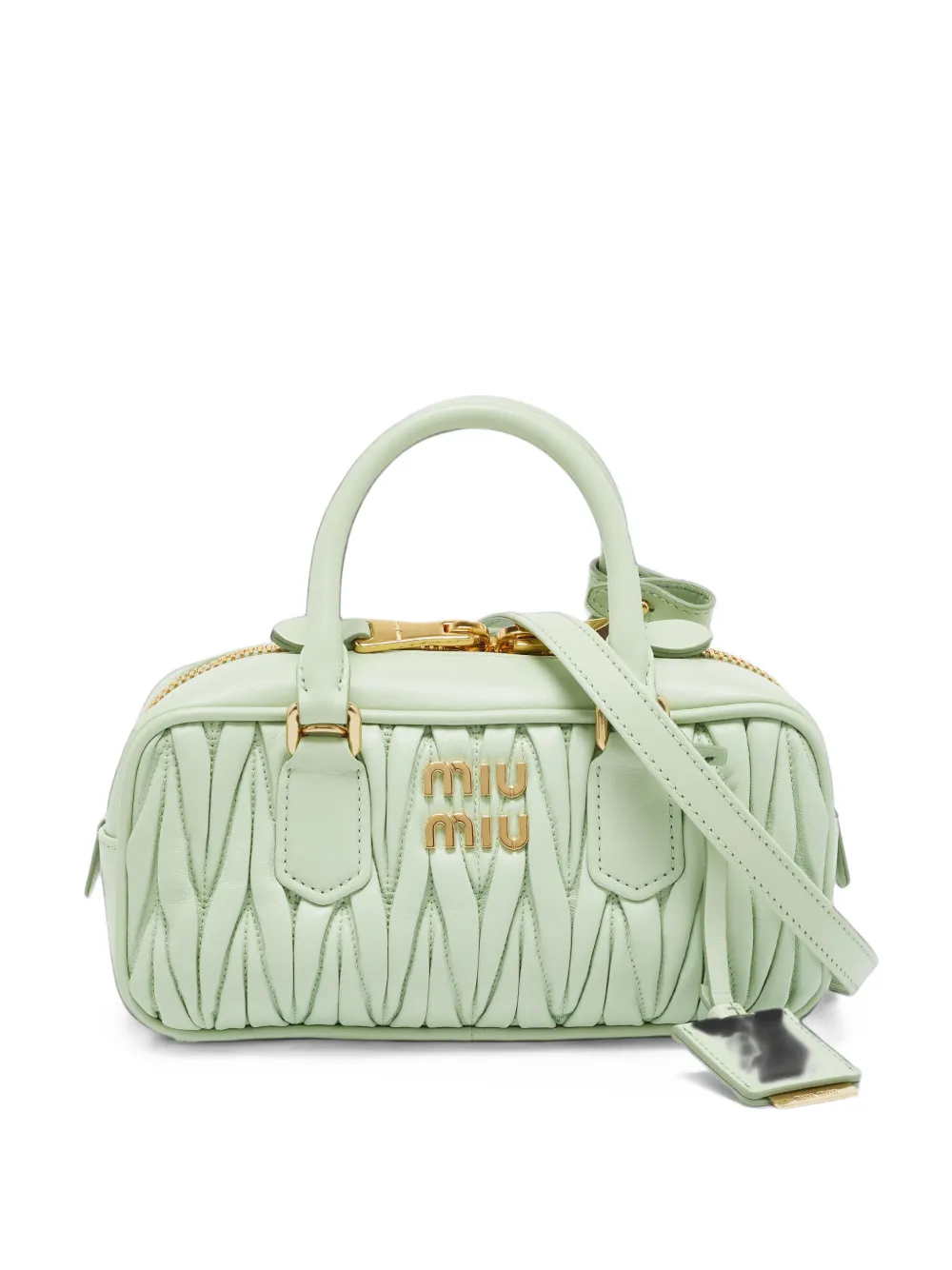 Miu Miu Pre-Owned small Arcadie Matelassé tote bag - Verde