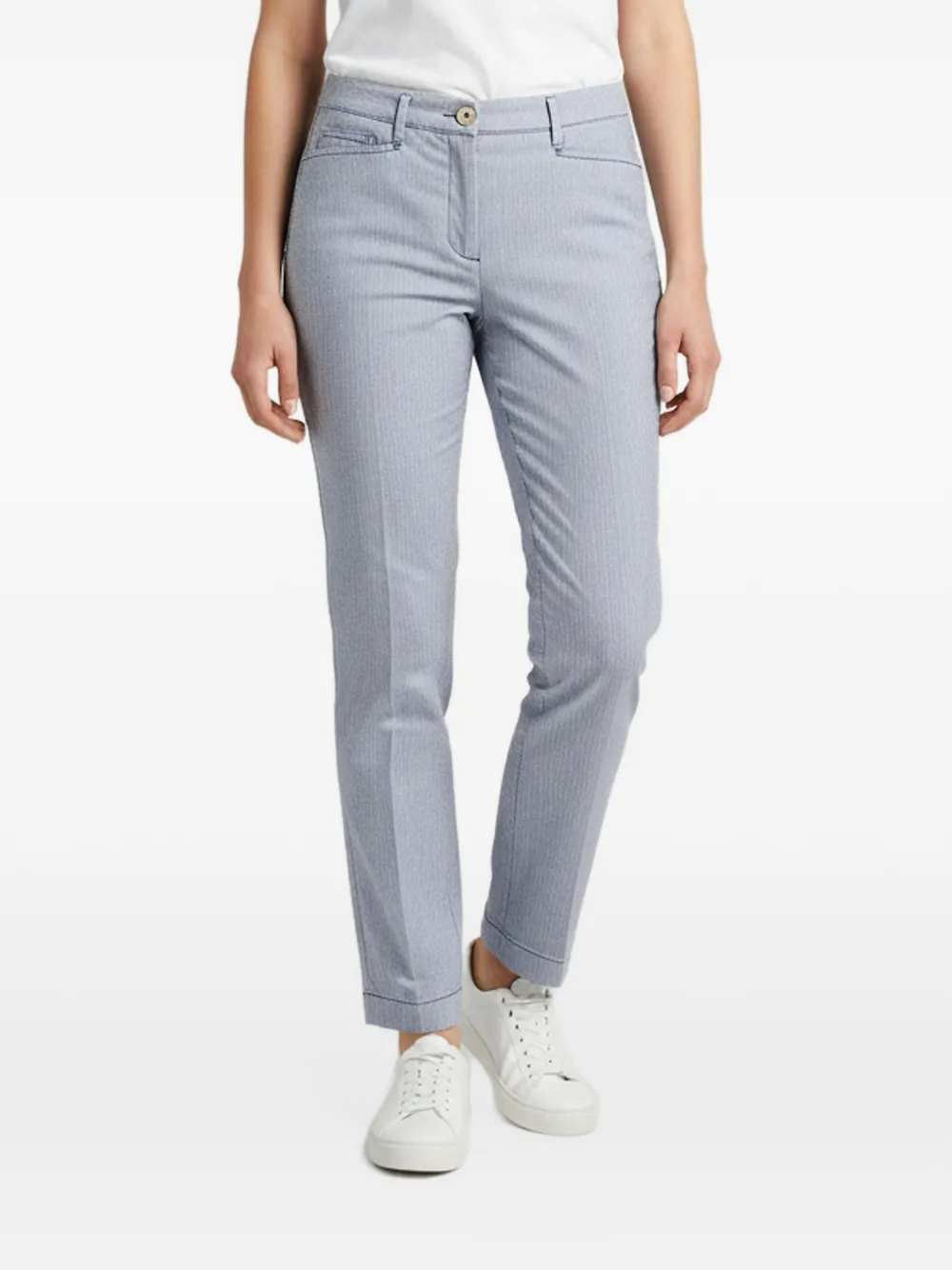 Prada Pre-Owned button-up straight-leg jeans - Blu