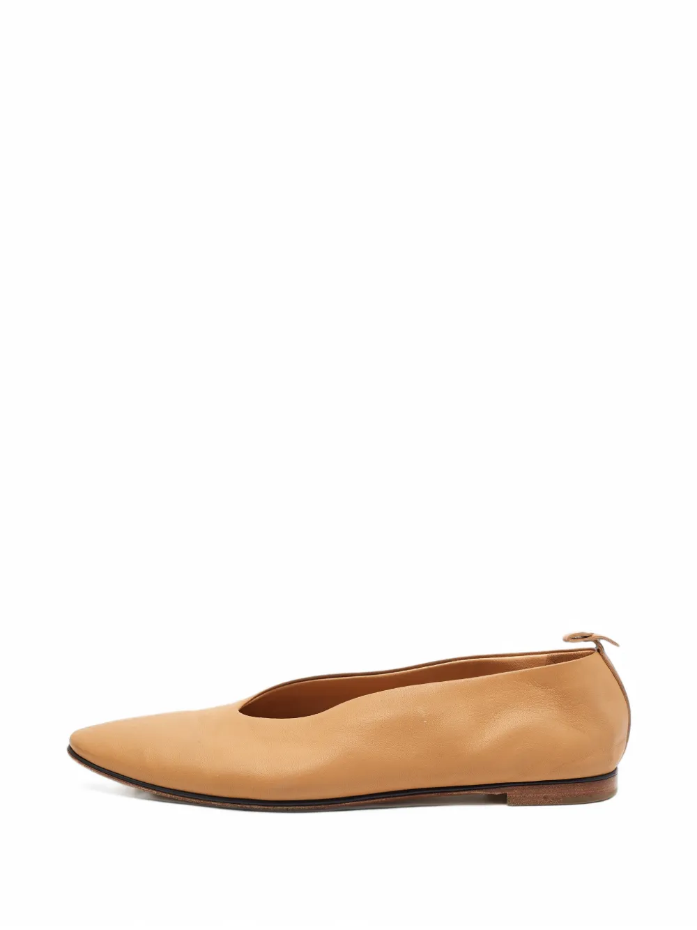Bottega Veneta Pre-Owned almond-toe slip-on ballet flats - Brown