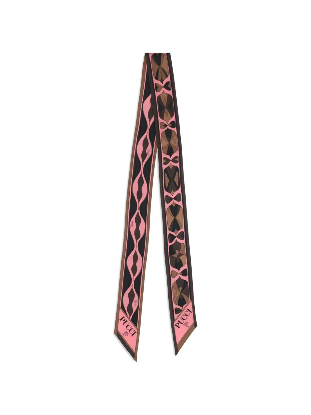 PUCCI mixed-print silk bandeau - Nero