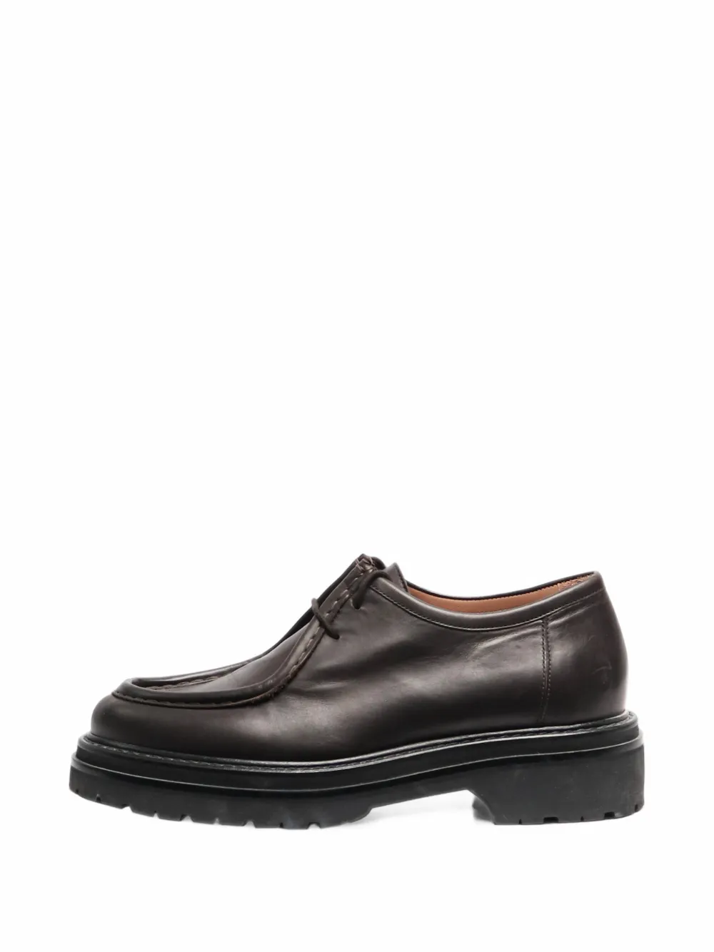 LEGRES leather Derby shoes - Braun