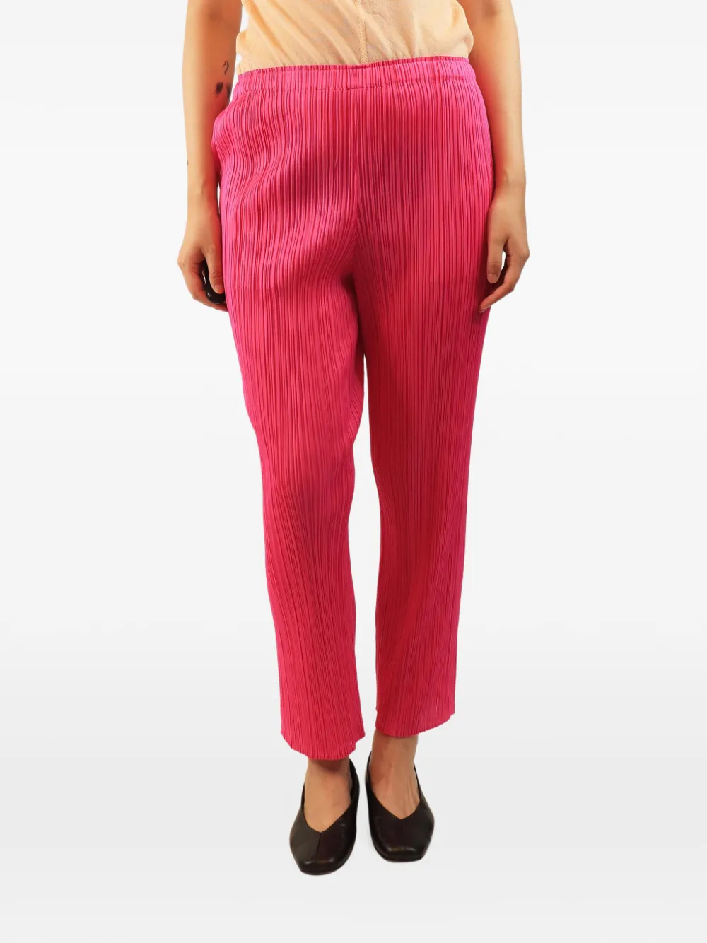 Pleats Please Issey Miyake pleated trousers - Rosa