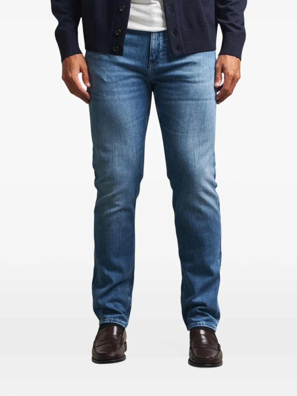 BOSS Delaware five-pocket jeans Blauw