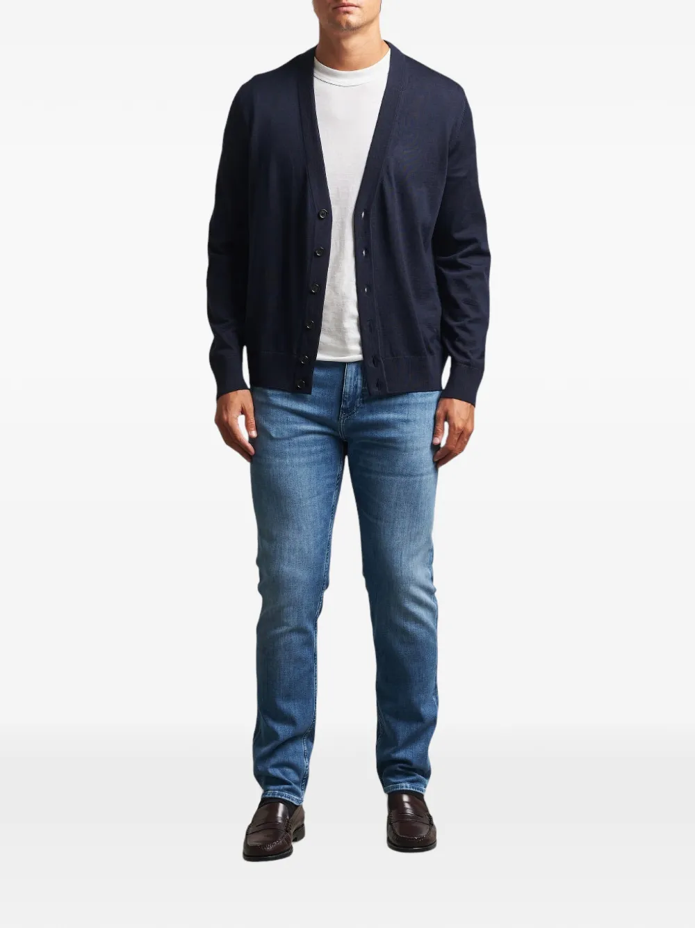 BOSS Delaware five-pocket jeans Blauw