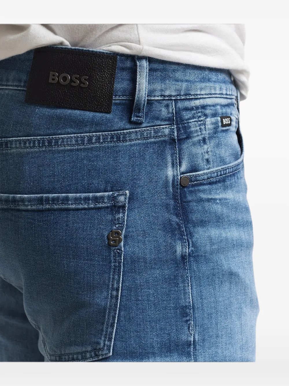 BOSS Delaware five-pocket jeans Blauw
