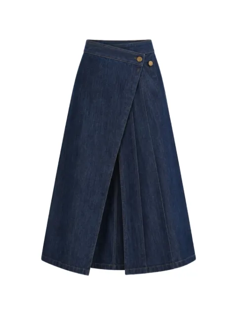 Soeur et Frères La Jupe Longue wrap midi skirt