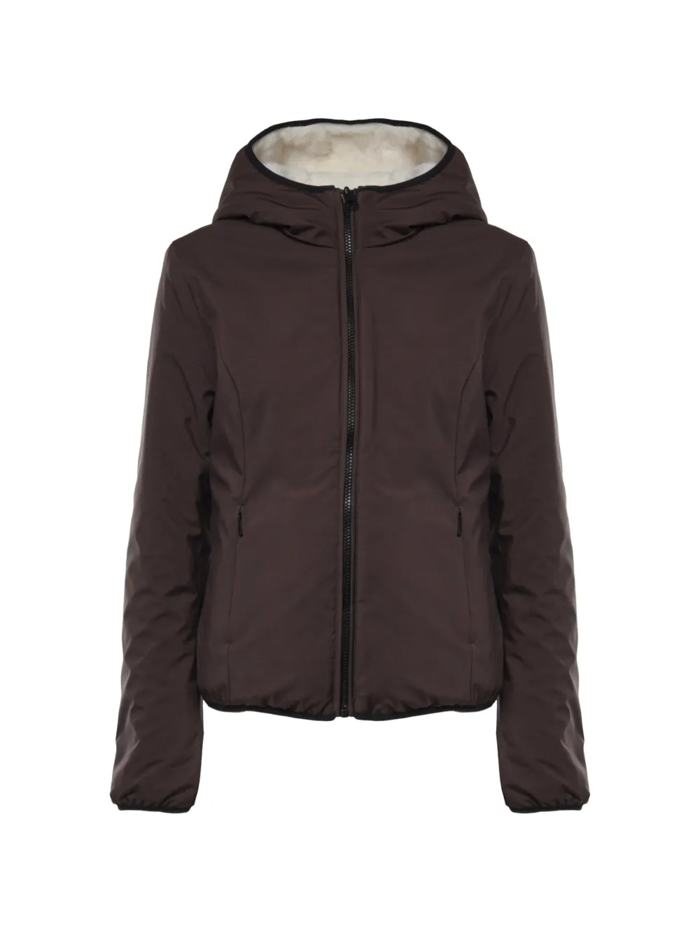Refrigiwear Lady Brisk hooded reversible jacket - Marrone