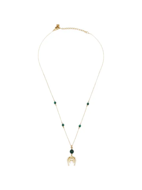 Aigner Kids logo crystal necklace