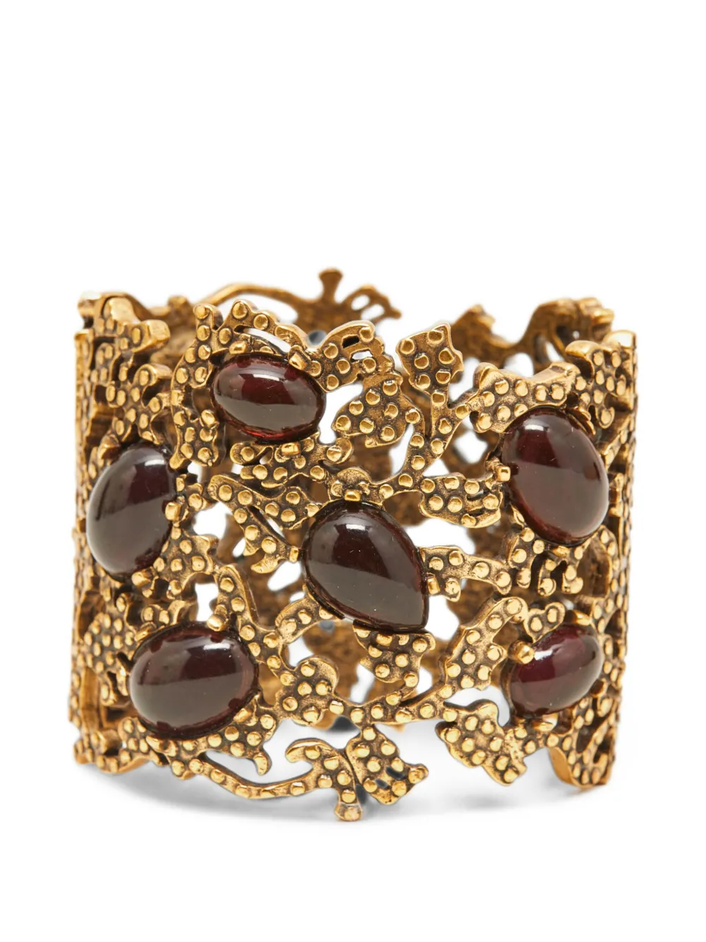 Oscar de la Renta Pre-Owned textured-finish bracelet - Oro