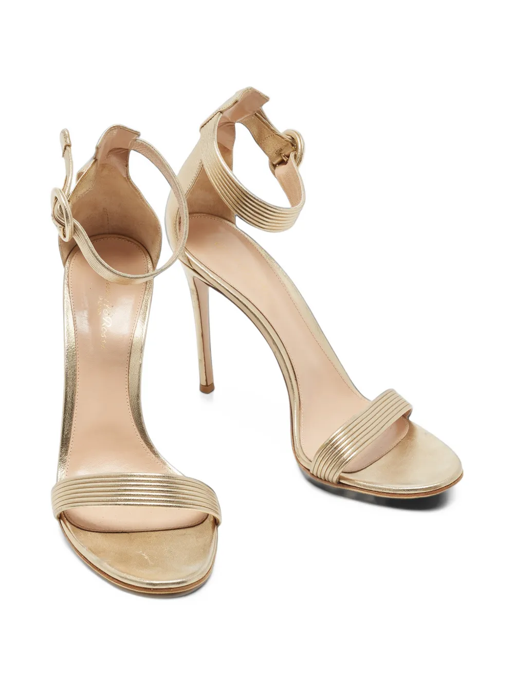 Gianvito Rossi Portofino ankle-strap sandals - Gold