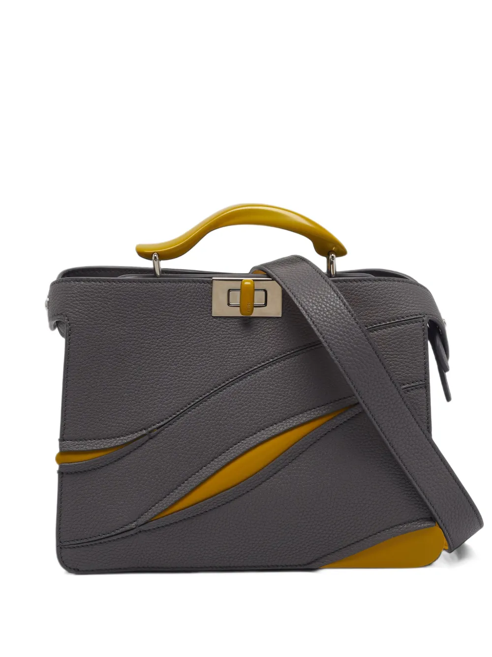 Fendi Pre-Owned 2024 x MAD small Peekaboo ISeeU tote bag - Grey