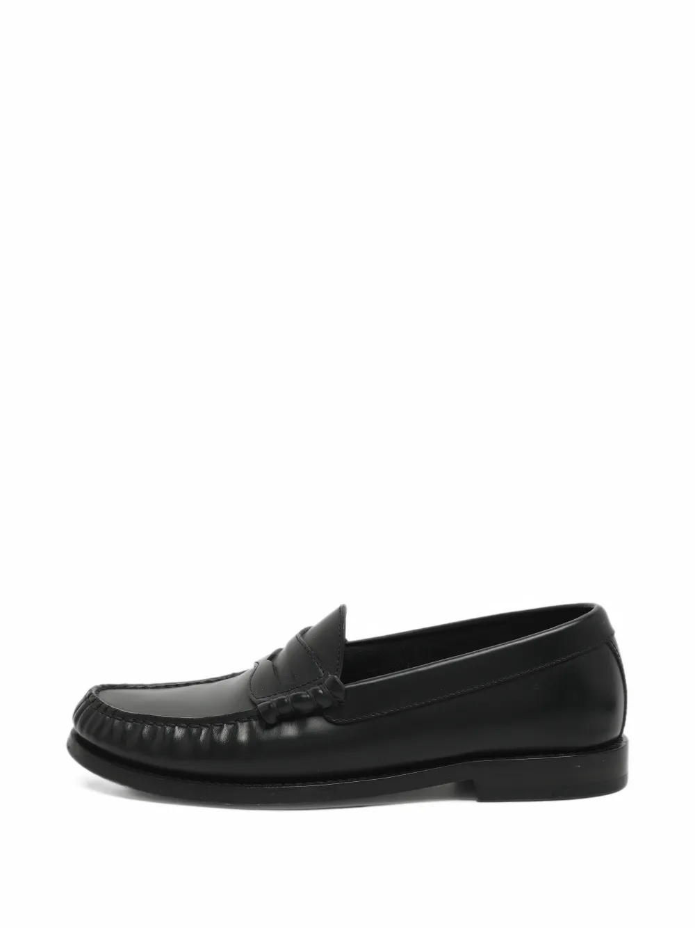 Celine Pre-Owned Penny leather loafers - Black