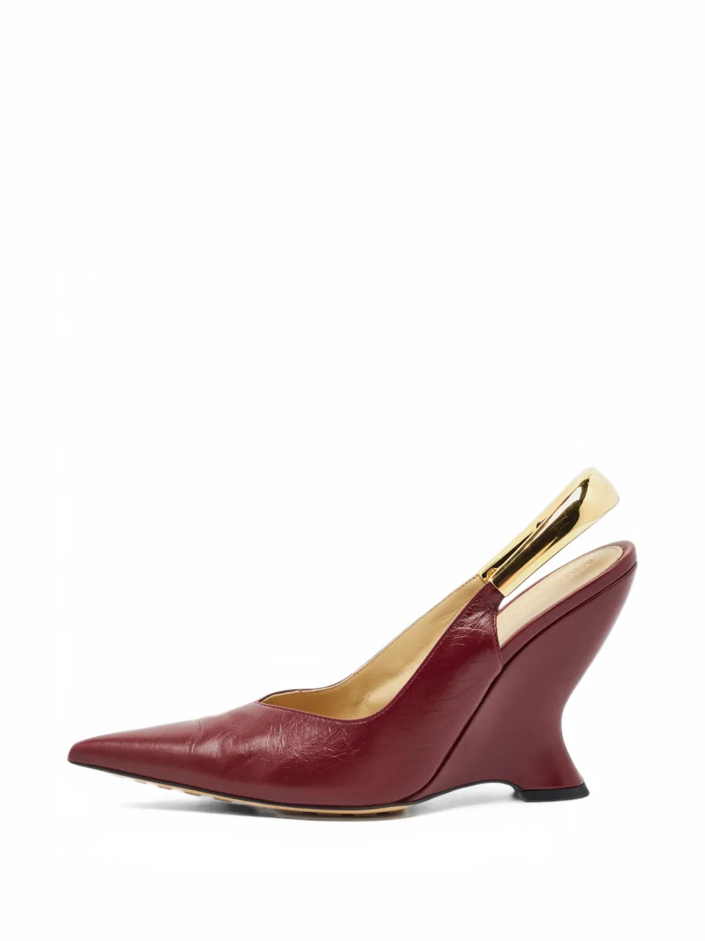 Bottega Veneta Pre-Owned Punta slingback wedge pumps - Red