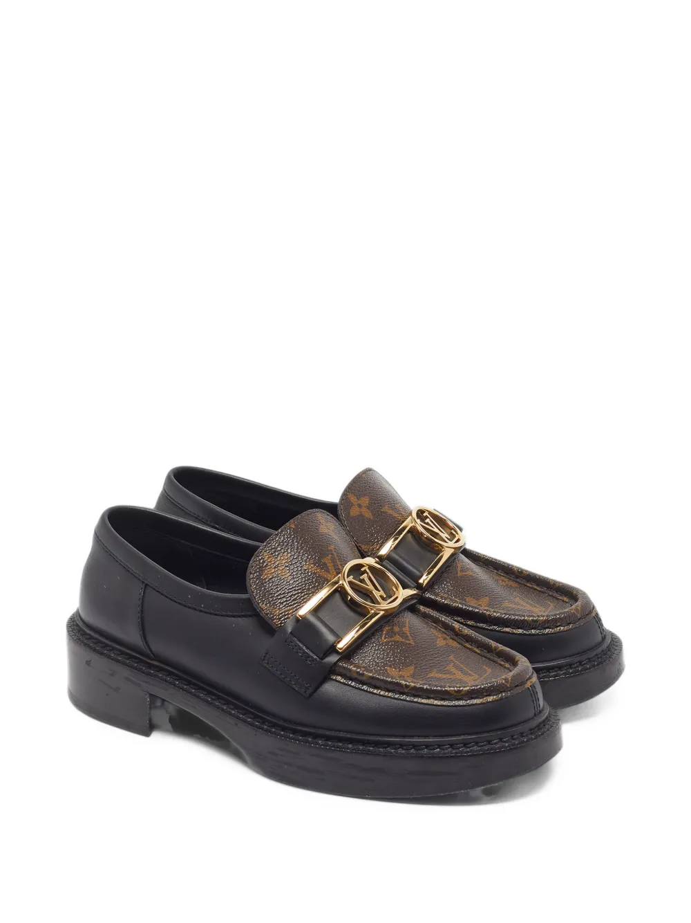 Louis Vuitton Pre-Owned Academy Monogram loafers - Noir