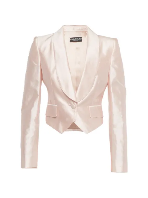 Dolce & Gabbana Pre-Owned shawl-lapel cropped blazer