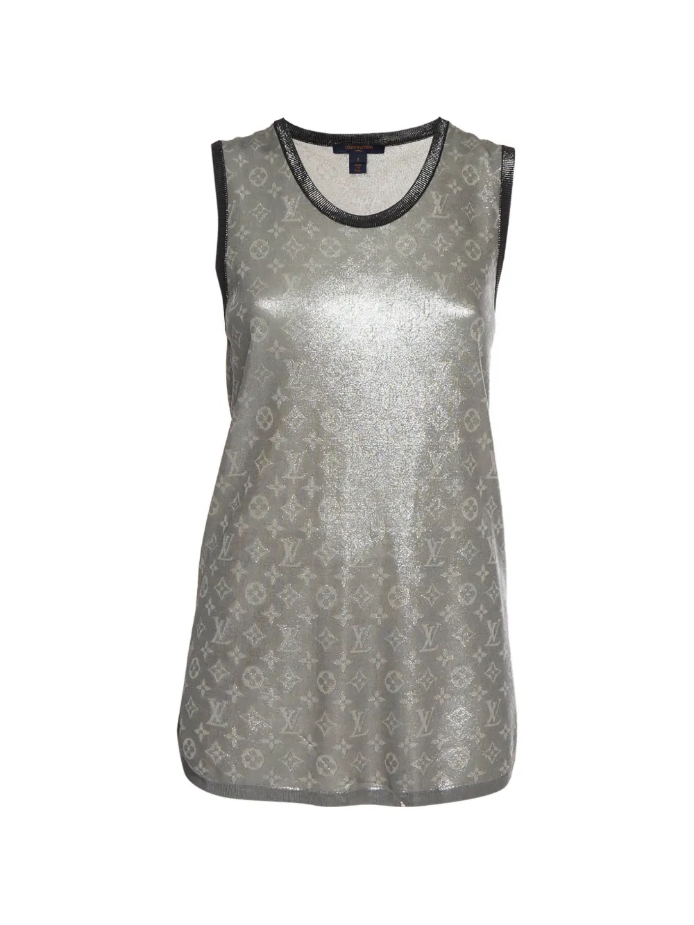 Louis Vuitton Pre-Owned Monogram Lurex tank top in Silver