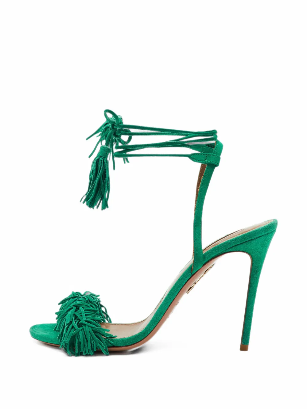 Aquazzura Wild Thing fringed sandals - Grün