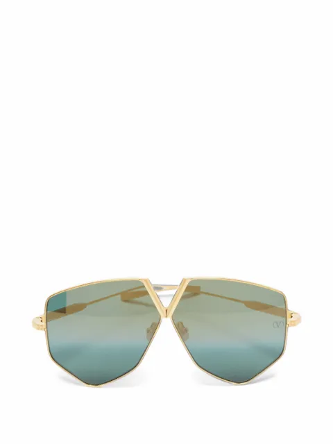 Valentino Garavani Pre-Owned V Hexagon geometric sunglasses