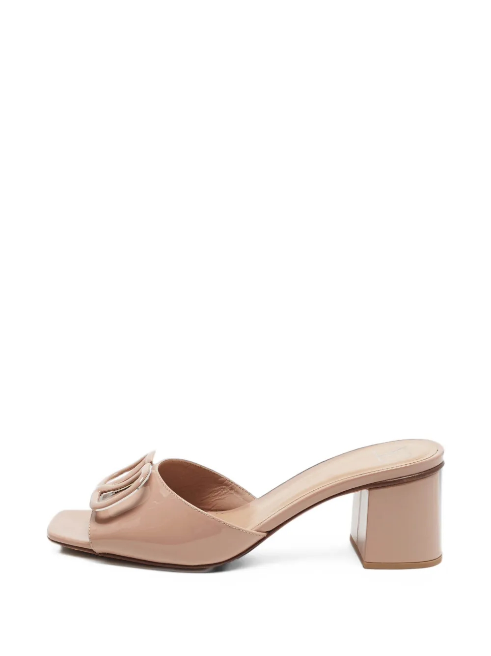 Valentino Garavani Pre-Owned VLogo patent leather sandals - Rosa