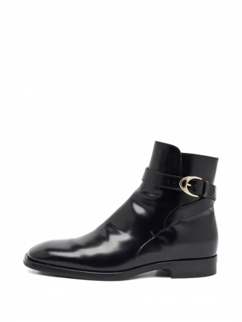 Gucci Pre-Owned buckle leather ankle boots