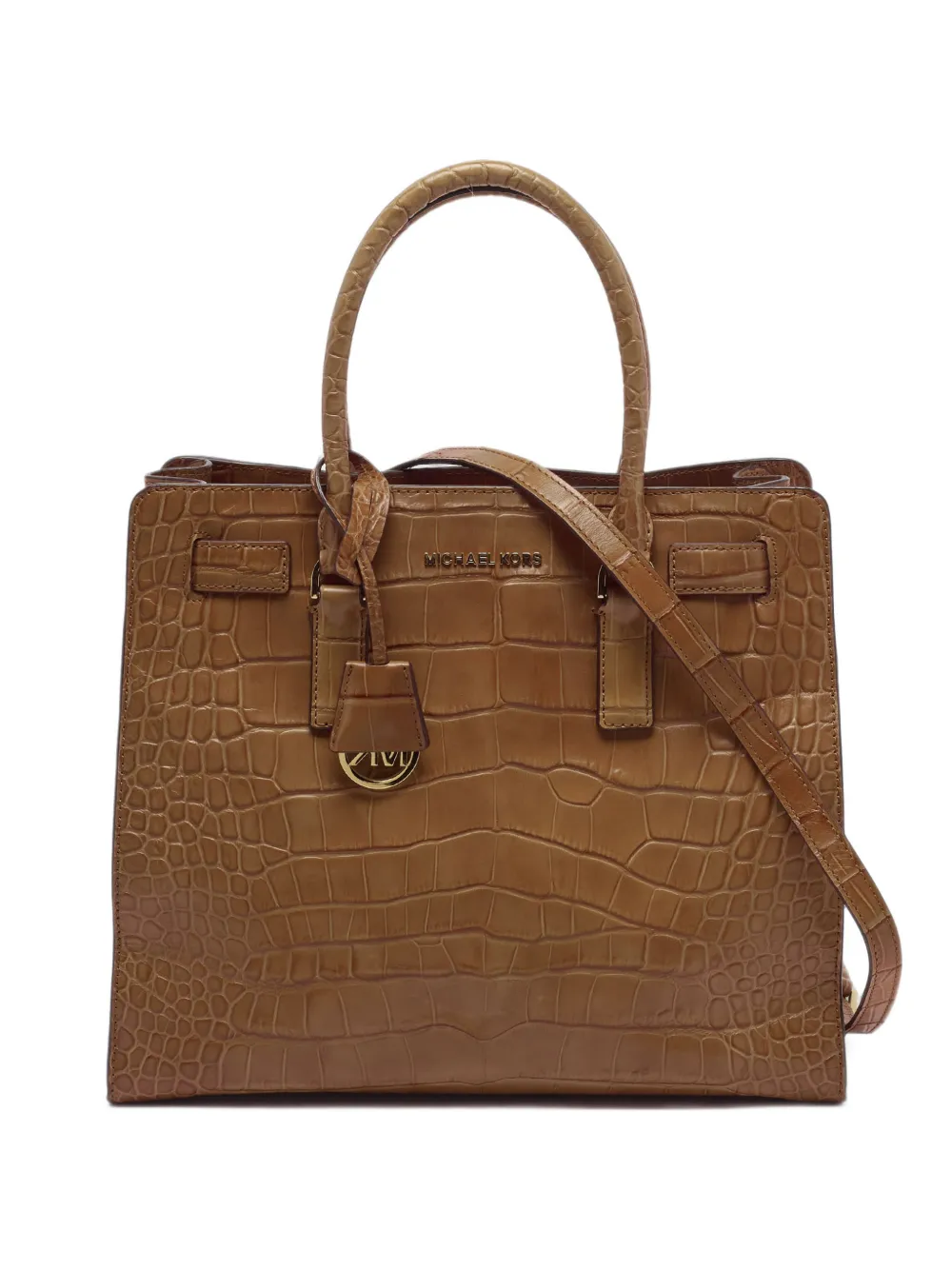 Michael Michael Kors large Dillon croc-embossed tote bag - Marrone
